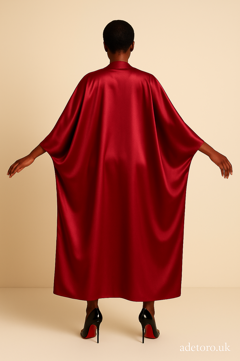 Burgundy Kaftan, African Boubou