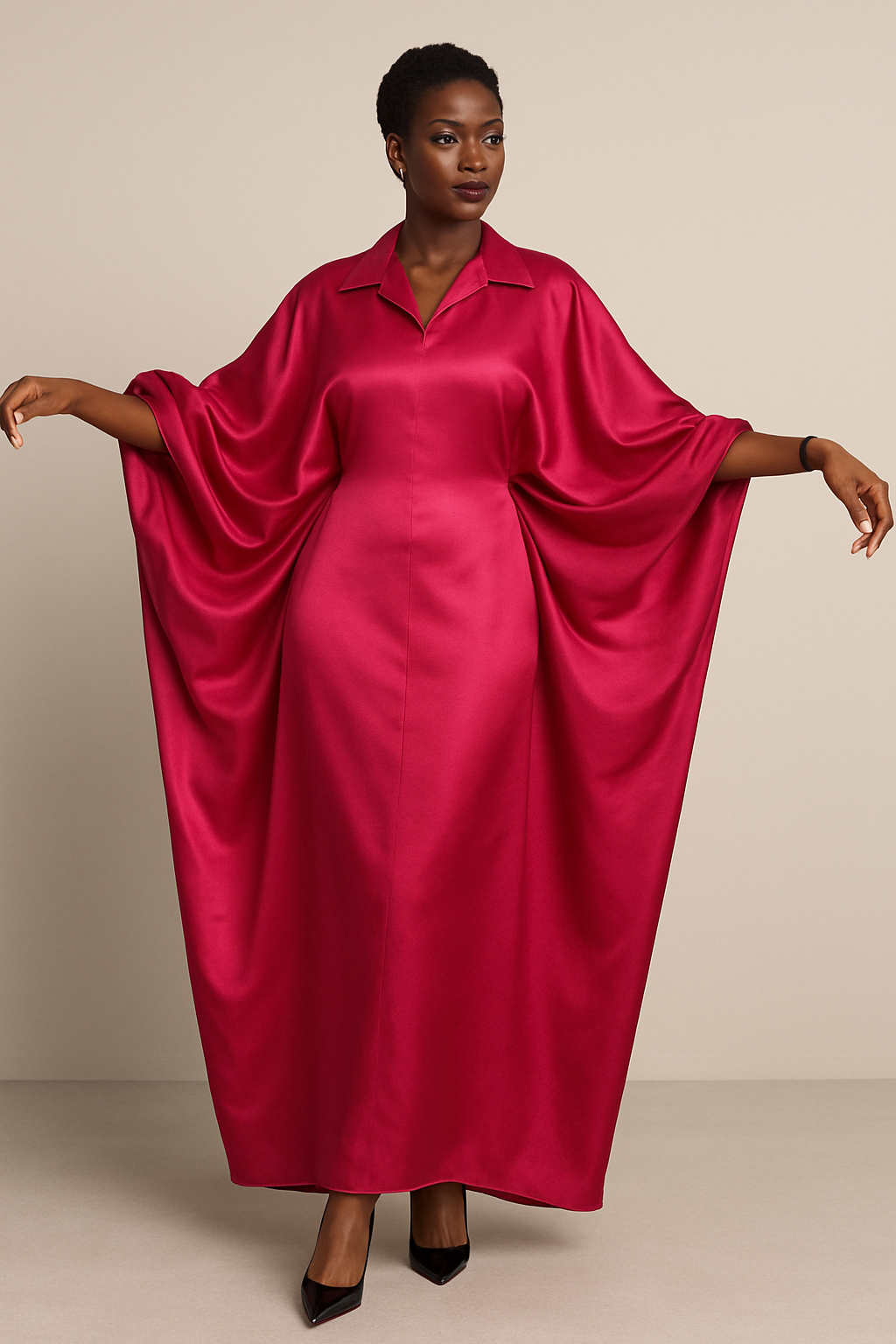Burgundy African Boubou