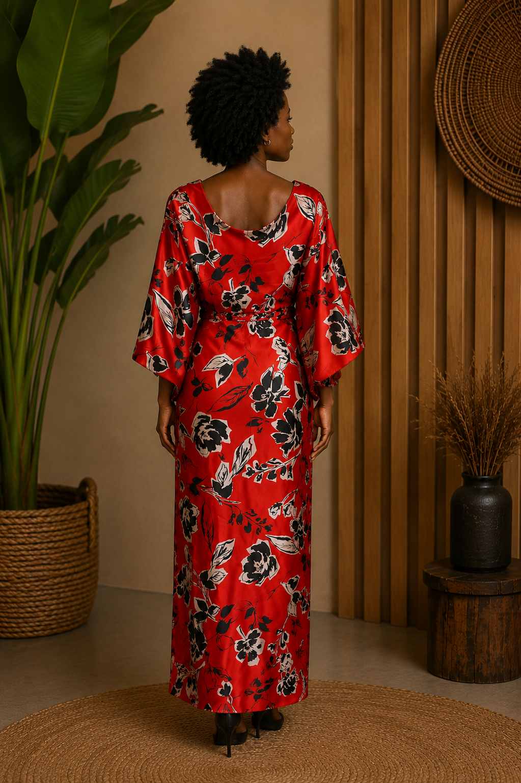 Alake, Cowl Neck Bùbá  and Sarong Ìró, African Inspired