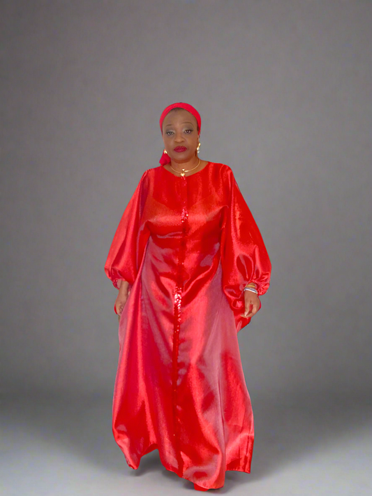 Red Kaftan African Inspired 
